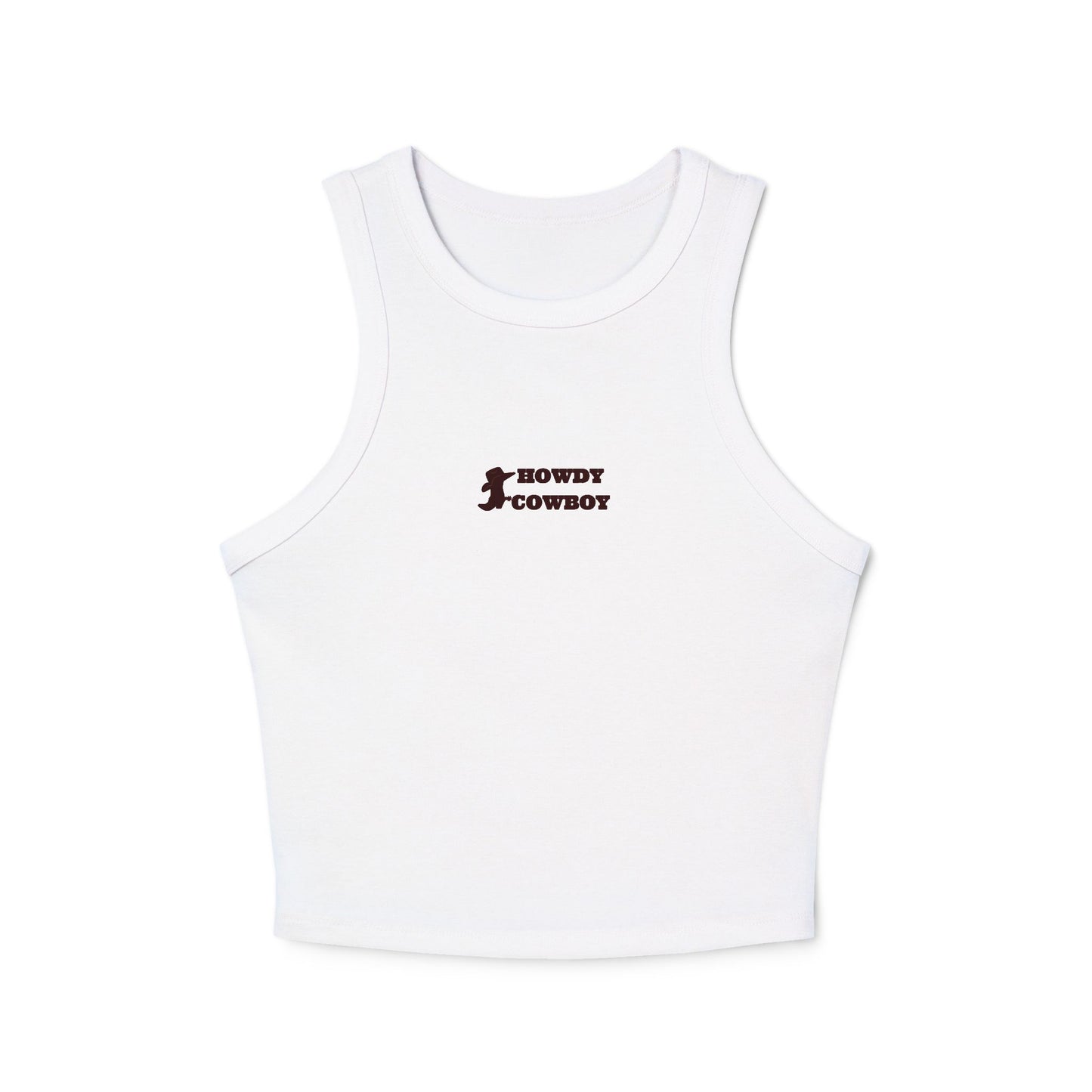 Howdy Cowboy Tank White