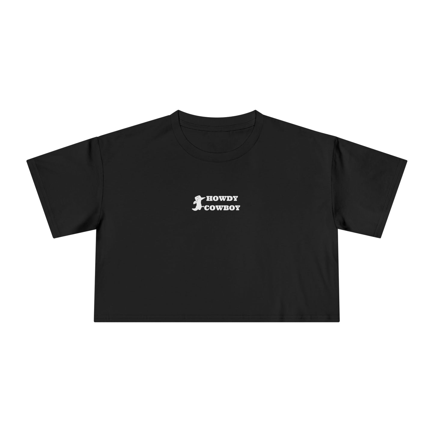 Howdy Cowboy Crop Tee