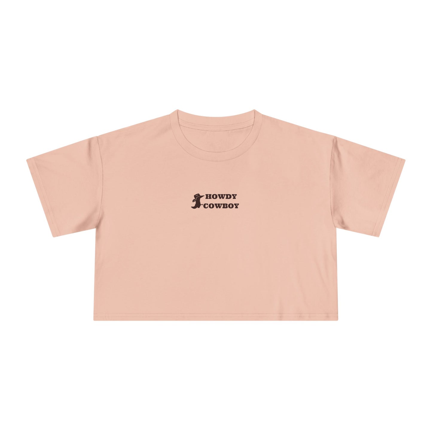 Howdy Cowboy Crop Tee