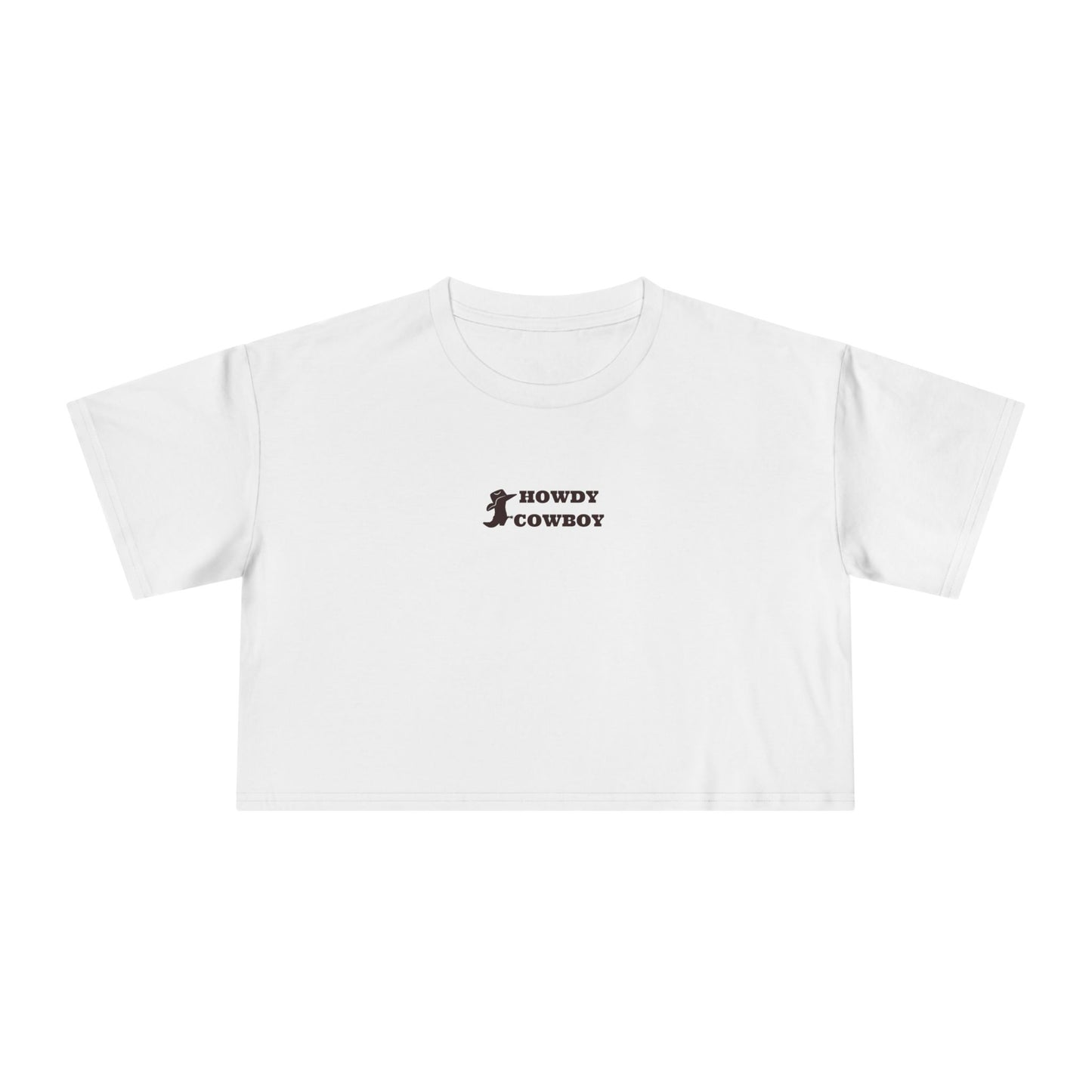 Howdy Cowboy Crop Tee