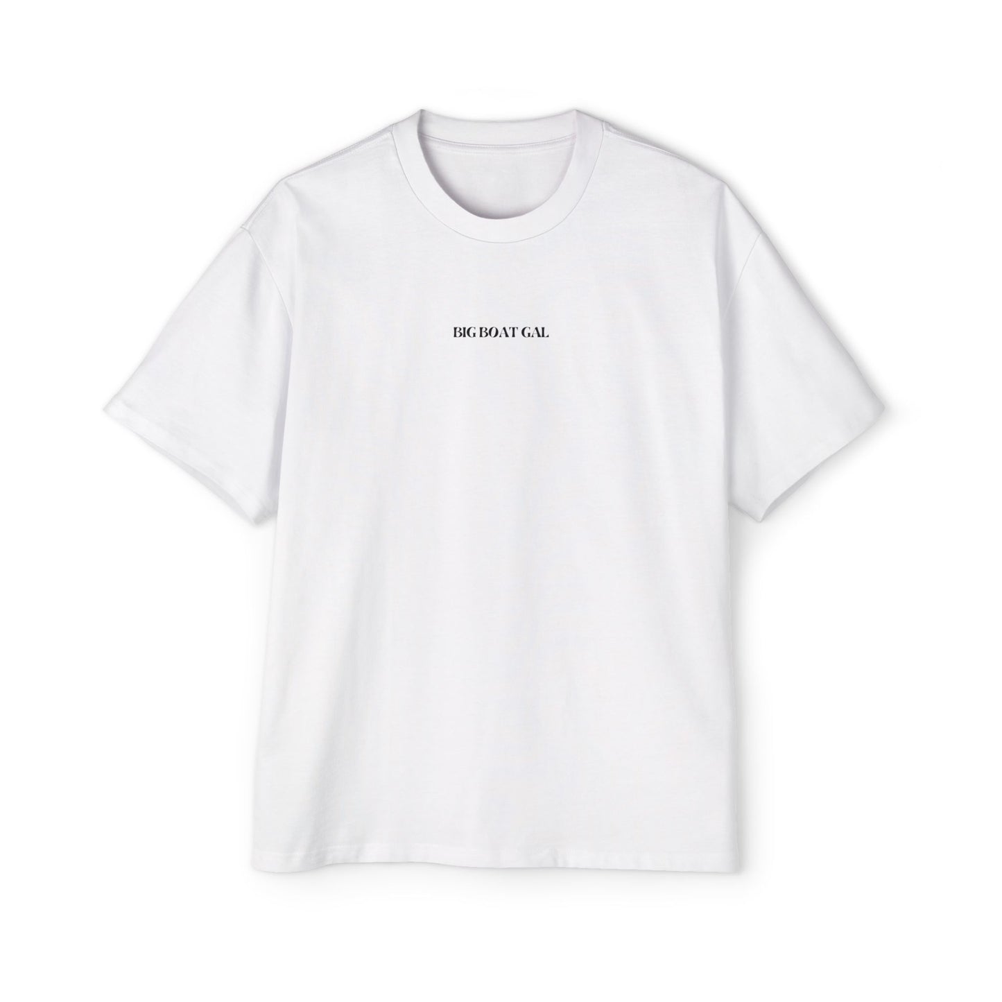 Big Boat Gal Oversized Tee White